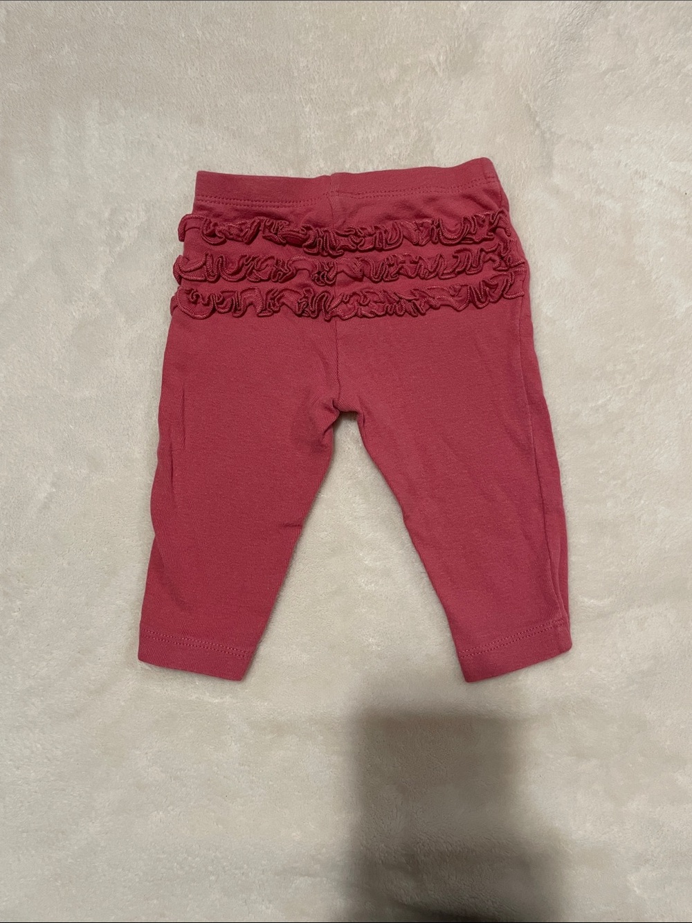 Girls' Pink Knit Leggings